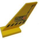 LEGO Yellow Shuttle Tail 2 x 6 x 4 with Res-Q and Black Lines (6239 / 41015)