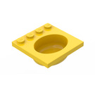 LEGO Yellow Sink 4 x 4 Oval (6195)