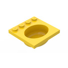 LEGO Gelb Sink 4 x 4 Oval (6195)