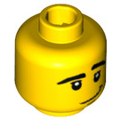 LEGO Gelb Skater Kopf (Sicherheitsbolzen) (15115 / 88026)