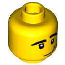 LEGO Yellow Skater Head (Safety Stud) (15115 / 88026)