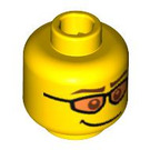 LEGO Gelb Skier Kopf (Sicherheitsbolzen) (3626 / 92129)