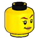 LEGO Yellow Skylor - Crystalized Head (Recessed Solid Stud) (1863 / 3626)