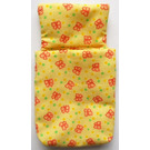 LEGO Yellow Sleeping Bag with Pink Butterflies