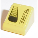 LEGO Yellow Slope 1 x 1 (31°) with 'Hevado', Air Inlet (Left) Sticker (35338)