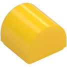 LEGO Amarillo Con pendiente 1 x 1 Curvo (49307)