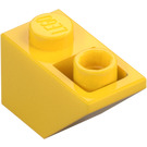 LEGO Gul Backe 1 x 2 (45°) Omvänd (3665)