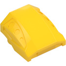 LEGO Amarillo Con pendiente 1 x 2 x 2 Curvo con Dimples (44675)