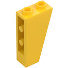 LEGO Žlutá Sklon 1 x 2 x 3 (75°) Převrácený (2449)