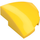 LEGO Amarillo Con pendiente 1 x 3 x 3 Curvo Circular Cuarto  (76797)