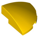 LEGO Yellow Slope 1 x 3 x 3 Curved Round Quarter  (76797)