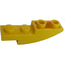 LEGO Amarillo Con pendiente 1 x 4 Curvo Invertido (13547)