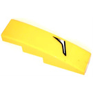 LEGO Yellow Slope 1 x 4 Curved with Headlight part III left Sticker (11153)