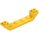 LEGO Yellow Slope 1 x 6 (45°) Double Inverted with Open Center (52501)