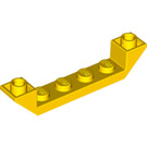 LEGO Gelb Steigung 1 x 6 (45°) Doppelt Invertiert mit Open Center (52501)