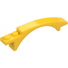 LEGO Giallo Pendenza 1 x 8 x 1.6 Curvo con Arco (50967)