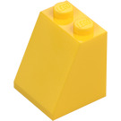 LEGO Žlutá Sklon 2 x 2 x 2 (65°) se spodní trubičkou (3678)