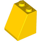 LEGO Jaune Pente 2 x 2 x 2 (65°) avec tube inférieur (3678)