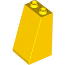 LEGO Geel Helling 2 x 2 x 3 (75°) Holle Studs, Glad (3684 / 30499)