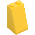 LEGO Gelb Schrägstein 2 x 2 x 3 (75°) (Feste Noppen) (98560)