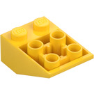 LEGO Gelb Schrägstein 2 x 3 (25°) Invers ohne Verbindungen zwischen Noppen (3747)