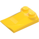 LEGO Amarillo Con pendiente 2 x 3 x 0.7 Curvo con Ala (47456 / 55015)