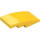 LEGO Amarillo Con pendiente 2 x 4 Curvo (93606)