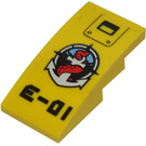 LEGO Slope 2 x 4 Curved with deep sea logo and 'E01' Sticker (93606)