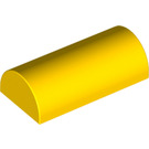 LEGO Yellow Slope 2 x 4 Curved with Groove (6192 / 30337)