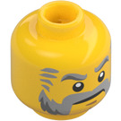 LEGO Yellow Soldiers Fort Governor Minifigure Head (Recessed Solid Stud) (3626 / 19407)