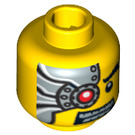 LEGO Yellow Space Villain Head (Recessed Solid Stud) (15199 / 93410)