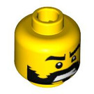 LEGO Yellow Spartan Warrior Head (Safety Stud) (3626)
