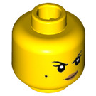 LEGO Jaune Spinjitzu Training Nya Minifigurine Tête (Montant solide encastré) (3626 / 34795)