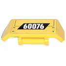 LEGO Yellow Spoiler with Handle with 60076 Sticker (98834)