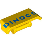 LEGO Geel Spoiler met Handvat met Dinoco (34374 / 98834)