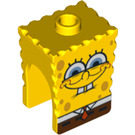 LEGO Gelb SpongeBob SquarePants Kopf mit Smile mit Squint (85407)