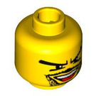 LEGO Yellow Sports Head (Safety Stud) (3626 / 45063)