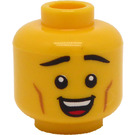 LEGO Yellow Sprinter Head (Recessed Solid Stud) (3274 / 105585)