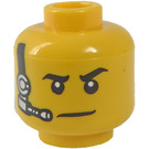 LEGO Gelb Spy Minifigure Kopf (Einbau-Vollbolzen) (3626 / 27470)