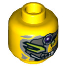 LEGO Gelb Spyclops Minifigure Kopf (Einbau-Vollbolzen) (3626 / 19999)