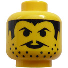 LEGO Yellow Spyrius Chief Head (Safety Stud) (3626)