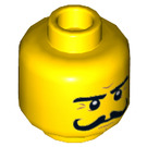 LEGO Keltainen Sudds Backwash Minihahmo Pää (Upotettu kiinteä nuppi) (3626 / 16152)