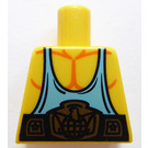 LEGO Gul Super Wrestler Torso uden arme (973)