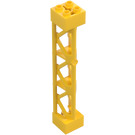 LEGO Giallo Support 2 x 2 x 10 Trave Triangolare Verticale (Tipo 4 - 3 messaggi, 3 sezioni) (4687 / 95347)