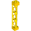 LEGO Gelb Support 2 x 2 x 10 Träger Dreieckig Vertikale (Typ 4 - 3 Beiträge, 3 Abschnitte) (4687 / 95347)