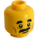 LEGO Yellow Sushi Chef Minifigure Head (Recessed Solid Stud) (3626 / 34614)