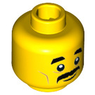 LEGO Gelb Sushi Chef Minifigure Kopf (Einbau-Vollbolzen) (3626 / 34614)