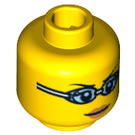 LEGO Yellow Swimming Champion Head (Recessed Solid Stud) (3626 / 10009)