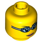 LEGO Yellow Swimming Champion Head (Safety Stud) (3626 / 10009)