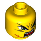 LEGO Geel Takeshi Hoofd (Veiligheids Stud) (3626 / 54899)